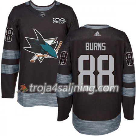 San Jose Sharks tröja Brent Burns 88 1917-2017 100th Anniversary Adidas Svart Authentic - NHL Tröjor Herr San Jose Sharks tröja Brent Burns 88 1917-2017 100th Anniversary Adidas Svart Authentic - NHL Tröjor Herr